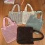 XL334 Imported Shopping Handbag New Version Shoulder Bag Vintage Handmade Woolen Knitting Bag Lightweight Ladies Tote Bag