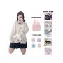 Factory Supplier Cute Ita Bag Girl School Bag Clear Window Pin Display Ita Bag Custom
