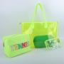 keymay 90%clear wholesale Custom waterproof Beautiful transparent bag with custom pvc stadium