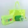 keymay 90%clear wholesale Custom waterproof Beautiful transparent bag with custom pvc stadium