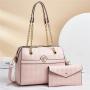 A Set Of Two Newest Diamond Lattice Chain Ladies Hand Bags Fashion Simple Bolsos Mujer Crossbody Bag 2024 Designer Women Bags
