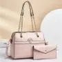 A Set Of Two Newest Diamond Lattice Chain Ladies Hand Bags Fashion Simple Bolsos Mujer Crossbody Bag 2024 Designer Women Bags