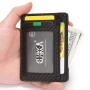 CUIKCA RFID Blocking Carbon Fiber Pattern PU Leather Wallet Purse Unisex Driver's License Card Holder Business ID Bank Card Case