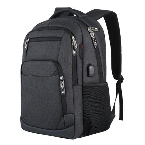 ZF081 New Computer Backpack Male Polyester Waterproof Wear Travel Outdoor Shoulder Bag Laptop Business  Bag USB Port