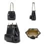 Custom Logo Fashion Designer Bags Ladies PU Leather Bucket Bags Large Capacity Shoulder Bags
