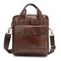 ZF376 Men Bag New Genuine Leather Briefcase Handbag Single Shoulder Crossbody Bag Business Youth Vertical Boy Shoulder Bag