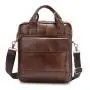 ZF376 Men Bag New Genuine Leather Briefcase Handbag Single Shoulder Crossbody Bag Business Youth Vertical Boy Shoulder Bag