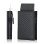 Custom Pop Up Credit Card Holder With Money Pocket Minimalist Business Card Wallet Rfid Blocking Men Aluminum Metal Card Case