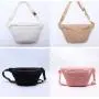 Keymay RTS Small Large Bridesmaid Gift Personalized Chenille Letter Patches Teddy Sherpa Bum Bag Belt Bag Sherpa Waist Bag