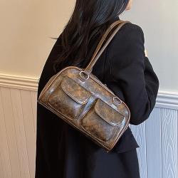 2024 New minimalist and fashionable one shoulder niche large capacity handbag