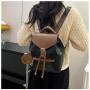 ZF243 Shoulder Bag Female New Casual Lightweight Plaid Bag Daily Work Out Travel Backpack PU Simple Leisure Bags For Woman