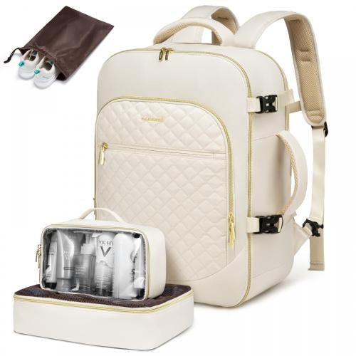 Large 30L Carry On Travel Backpack with 3 Packing Cubes 17.3inch Laptop Business Daypack Large Travel Backpacks for Women
