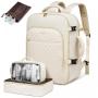 Large 30L Carry On Travel Backpack with 3 Packing Cubes 17.3inch Laptop Business Daypack Large Travel Backpacks for Women