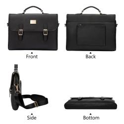 LOVEVOOK OEM Custom 13.3'' Leather Shoulder Messenger Bag Laptop Briefcase for School Work Anti Theft Men Women Laptop Hand Bags