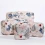 Keymay Bag Best Seller Printing Waterproof Nylon Makeup Bag Lady Travel Cosmetic Bag With Zipper Coin Purse Pouch