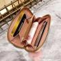 Women's Short Wallet 2024 spring and summer new V grain embroidery clutch bag casual fashion simple coin purse small square bag