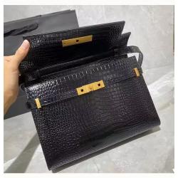 Genuine Leather New Fashion Women's Niche Design Crocodile Pattern classic style Single Shoulder Messenger Bag for lady
