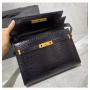 Genuine Leather New Fashion Women's Niche Design Crocodile Pattern classic style Single Shoulder Messenger Bag for lady