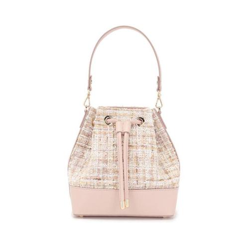 Elegant Ladies Pu Leather Handbags Factory Straw String Women Designer Bucket Bags Elegant Women Shoulder Bag Cross Body Bag