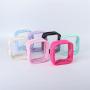 keymay New Summer Girl Transparent Travel Makeup Cosmetic Bag for Women Clear Pouch Pvc Makeup Bag