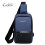 Bulk Stock Fashion Designer Logo Adjustable Strap Classic Stree Print Gym Fitness USB Men Sling Shoulder Chest Bag