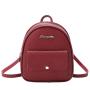 New Fashion Wholesale Women Bag Mini Shoulder Backpack Messenger Bag with Zipper Bolsos Pu Leather Custom Pure Color OEM Striped