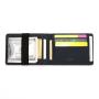 CUIKCA Women Men RFID Wallet Purse Simple Wallet Elastic Band Money Clips Slim Leather Wallet Business ID Credit Card Cases