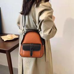 New Korean Women Bags Luxury 2022 Fashion Practical College Retro Pu Leather Durable Backpack Ladies Convertible Shoulder Bag