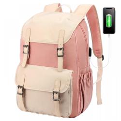 LOVEVOOK 2021 custom logo OEM ODM Women Back pack casual Working bags with USB Port ladies Travel Laptop School Backpacks