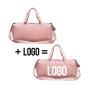 custom designer duffel bag blue color waterproof polyester women training dance workout sport gym travel duffle bag with logo
