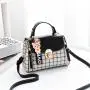 Private label trapezoid envelope shoulder fashion tote handbag design latest office tote bag leather bag handbags for women