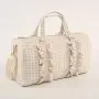 Plaid lace  handbag comfortable classic travel weekend for girls duffle bag nylon bag handbag
