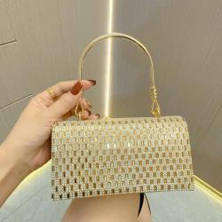 Manufacturer party golden clutch bag purses women's wedding dress rhinestone clutch bag evening bags lady dinner clutch handbags