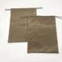 Custom Screen Emboss Printed Velvet Shoe Gift Drawstring Pouch Super Soft Shoe Dust Packaging Pouch Bag