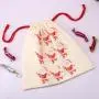 Custom Hot Stamping Cotton Linen Christmas Candy Food Packaging Bag Recycled Muslin Gift Storage Cotton Pouch