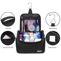 Gelory Wholesale Cheap Bathroom Toilet Bag Portable Travel Hanging Toiletry Wash Bag Cosmetic Storage Bag