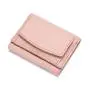 Japan Style Ladies Coin Wallet Custom Rfid Protection Full Grain Leather Minimalist Trifold Wallet