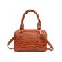 2024 new snakeskin pattern crocodile leather women's shoulder bag fashion simple crossbody bag