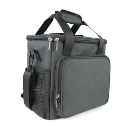 Large Capacity Lunch Cooler Bag With Small Pocket Thermal Insulation Portable Cooler Bag Suitable For Picnic