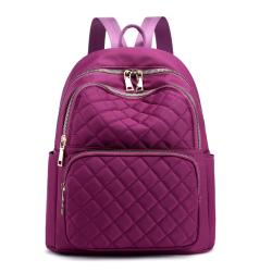New fashion student backpack rhomboid embroidered thread travel school bag backpack women