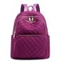 New fashion student backpack rhomboid embroidered thread travel school bag backpack women