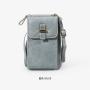 Phone bag for women Summer Fashion Women's Small Litchi Solid Color Mobile Phone Bag Simple Design with Single Strap Wholesale