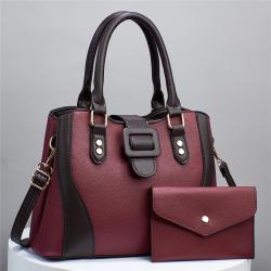 2024 Wholesale Big Capacity Transparent Handbags Bags Set High Quality PU Leather Ladies Fashion Women's Tote Bags