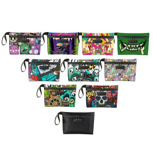 custom smell proof Handbag Pouch with Lock Activated Carbon Lining Odor Proof Waterproof No Smelly Smoking Carry Bag