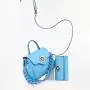Ladysky 2024 new good quality ladies handbag sets women bags acrylic chain hand bags color hardware luxury bag supplier 23 cm