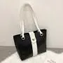Crocodile Pattern PU Leather Ladies Shopping Tote Women Hand Bags Large Capacity Lock Strap Shoulder Bag