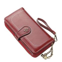 OEM061 Clutches Wallet Long Zipper Leather Wallet for Women New Style Fashion Ladies Leather Wallet Women
