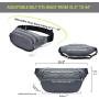 Gelory New Model Fashion Custom Design Lightweight Casual Fanny Pack Headphone Waist Bag For Travel Running Camping Hiking