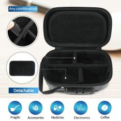 Smell Proof Bag Containers with Lock Small Smell Proof Stash Box Portable Hard Case for Travel Camping Storage