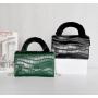 Factory wholesale women's luxury bag handbag small square bag Korean stone patterned pu leather shoulder bags for women